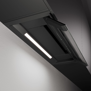 SHEDIR HOOD 55 BLACK GLASS